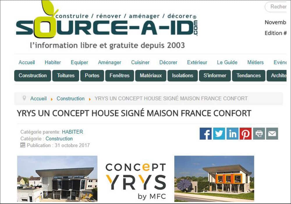 Source-a-id évoque le Concept house YRYS de MFC